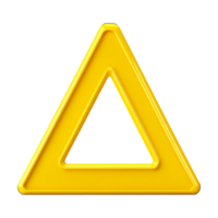 Transparent or Image of Yellow Triangular Shape png