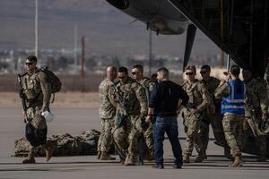 Troops arrive to the southern border