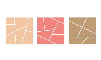 Set of collage color frames. Storyboard layout panel vector