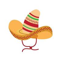 Sombrero hat icon logo flat design template vector