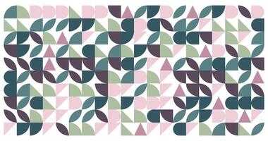 Vintage poster with geometric design of the 20s, wall art, template, layout with elements of primitive shapes vector