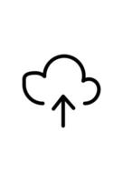 icon cloud storage upload vector