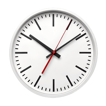 modern vägg klocka med klar design för i god tid elegans. perfekt för Hem, kontor, eller några Plats behöver stil och funktionalitet. ha kvar Spår av tid med lätthet png