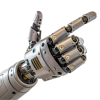 Advanced Robotic Hand with Articulated Fingers. Ideal for Technology, Robotics, and Future Innovations png