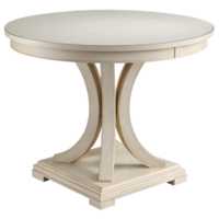 Elegant Round Dining Table in Light Wood Finish for Modern Homes. Perfect for Family Gatherings and Entertaining Guests. Enhance Your Dining Experience with Style and Comfort. png