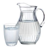 Refreshing Water Pitcher with Glass. Perfect for Hydration and Entertaining. Enjoy Pure, Crisp Taste Anytime. png