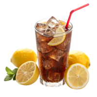 Refreshing Lemonade Drink with Ice and Mint for Summer. Perfect for Parties, Picnics, and Hot Days. Ideal for Quenching Thirst and Enjoying Flavorful Moments. png