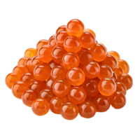 Vibrant Orange Boba Pearls for Bubble Tea and Desserts. Perfect for Adding Flavor and Texture to Your Beverages. Enjoy a Fun. png