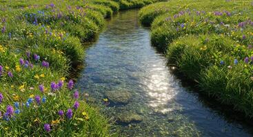 A stream of water photo