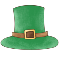 Simple tall green leprechaun hat, easy to reuse png