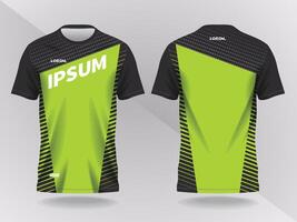 simple abstract green and black background and pattern for sport jersey design vector