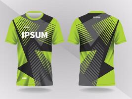 green and black abstract background and pattern for sport jersey design vector