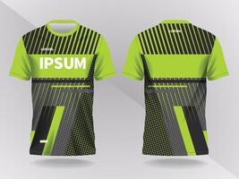 abstract green and black lines background and pattern for sport jersey design vector