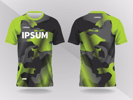 camo abstract green and black background and pattern for sport jersey design