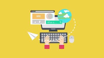 procurando em a Internet 2d movimento gráficos video