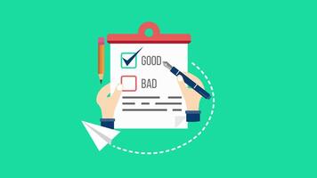 Survey Results Selection 2D Motion Graphics Animation video
