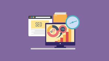 Online Business SEO Optimization 2D Motion Graphics Animation video