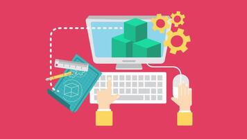 Work Desk Setup 2D Motion Graphics Animation video