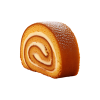 Delicious Roll cake on transparent background png