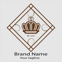 Precious Unique Beautiful Abstract logo design For business company. Color editable. vector