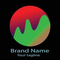 Professional Unique Beautiful Abstract logo design For business company. Color editable. vector