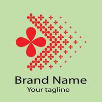 Advanced Unique Abstract logo design with different designs of the same shape For business company. Color editable. vector