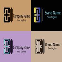 top-quality Unique Beautiful Abstract logo with different designs of the same shape For business company. vector