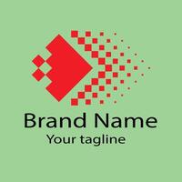 finest Unique Abstract logo design with different designs of the same shape For business company. Color editable. vector