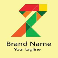 Professional Unique Abstract logo design with different designs of the same shape For business company. Color editable. vector