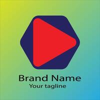 Active Unique Beautiful Abstract logo design For business company. Color editable. vector