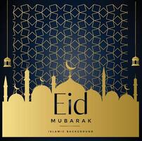 Eid Mubarak Design Background vector