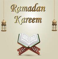 Ramadan greetings background vector