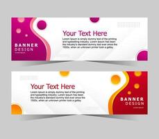 abstract web banner template vector