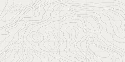 Topographic map lines retro geometric abstract relief tot view template. Land or water texture, grid contour. Topo with elevation, geography scheme and the terrain path. vector