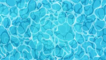 Water ripple surface pool or ocean water with glares sunlight reflections, game texture top view. Beach sea clean and deep water. vector