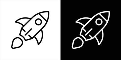 rocket icon. launch spaceship, contain startup business symbol sign icon vector