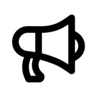 Megaphone icon . Loudspeaker Symbol. for mobile concept and web design. illustration on white background vector