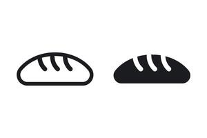 Bread icon. bread loaf sign. for mobile concept and web design. illustration on white background vector