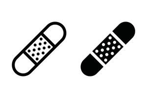 Adhesive plaster sign for mobile concept and web design. illustration vector