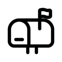 Mail Box icon. sign for mobile concept and web design. illustration vector