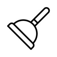Toilet Plunger icon set. Plunger sign. for mobile concept and web design. illustration on white background vector