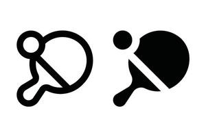 Ping pong icon set. Table tennis racket Symbol. Table tennis sign. for mobile concept and web design. illustration on white background vector