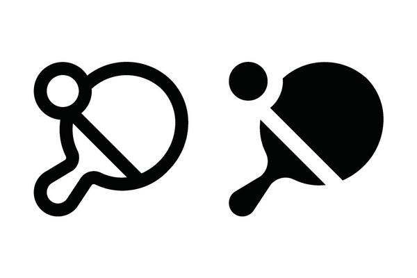 Ping pong icon set. Table tennis racket Symbol. Table tennis sign. for mobile concept and web design. illustration on white background