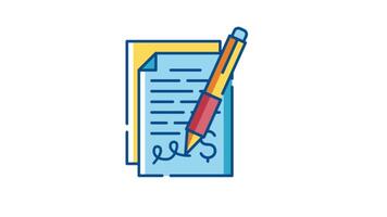 To Do List Note Taking 2D Motion Graphics Animation video