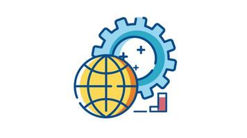 Internet Website Mechanism 2D Motion Graphics Animation video