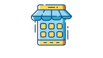 Mobile App Shopping Program 2D Motion Graphics Animation video