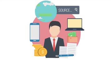 Accounting in Business 2D Motion Graphics Animation video