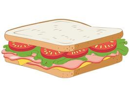 Burger and Bread Icon with Lettuce Isolated Graphic vector