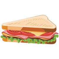 Burger and Hoagie Icon with Triangle Isolated Web Graphic vector