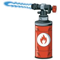 Manual Blowtorch with Blue Flame vector